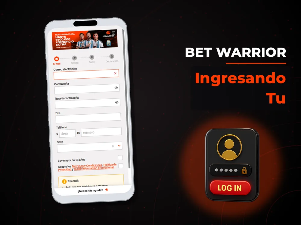 Bet Warrior - Ingresando Tu