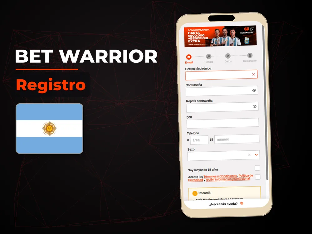 Bet Warrior - Registro