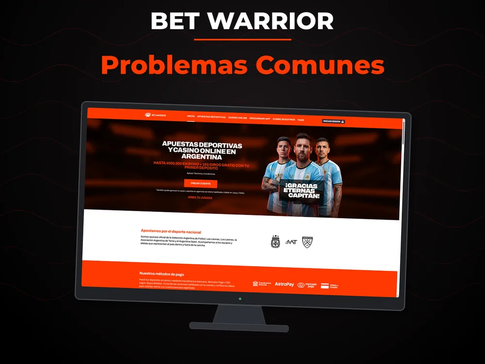 Bet Warrior - Problemas Comunes