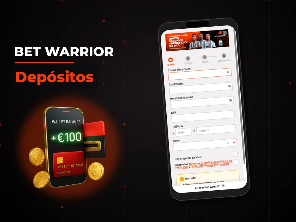 Bet Warrior - Depósitos