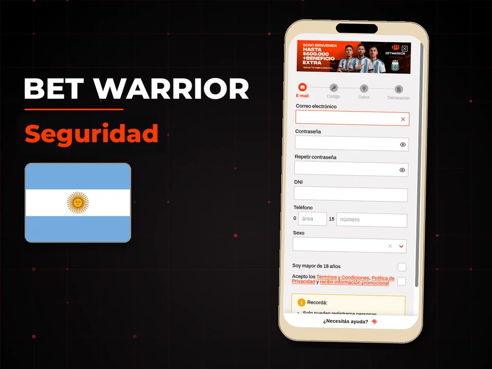 Bet Warrior - Seguridad